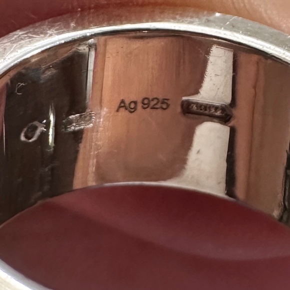 NWOT authentic Gucci Sterling Silver Enamel GucciGhost Pineapple GG Ring us6 - Picture 10 of 16